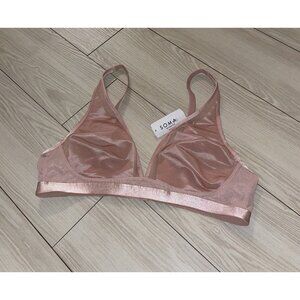 Soma Unbelievable Lift Wireless Bra Mesh Unlined Womens 38B Pink New Nwt
